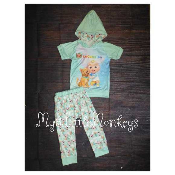 Other - Cocomelon Hooded Shirt Boys Boutique Outfit Set